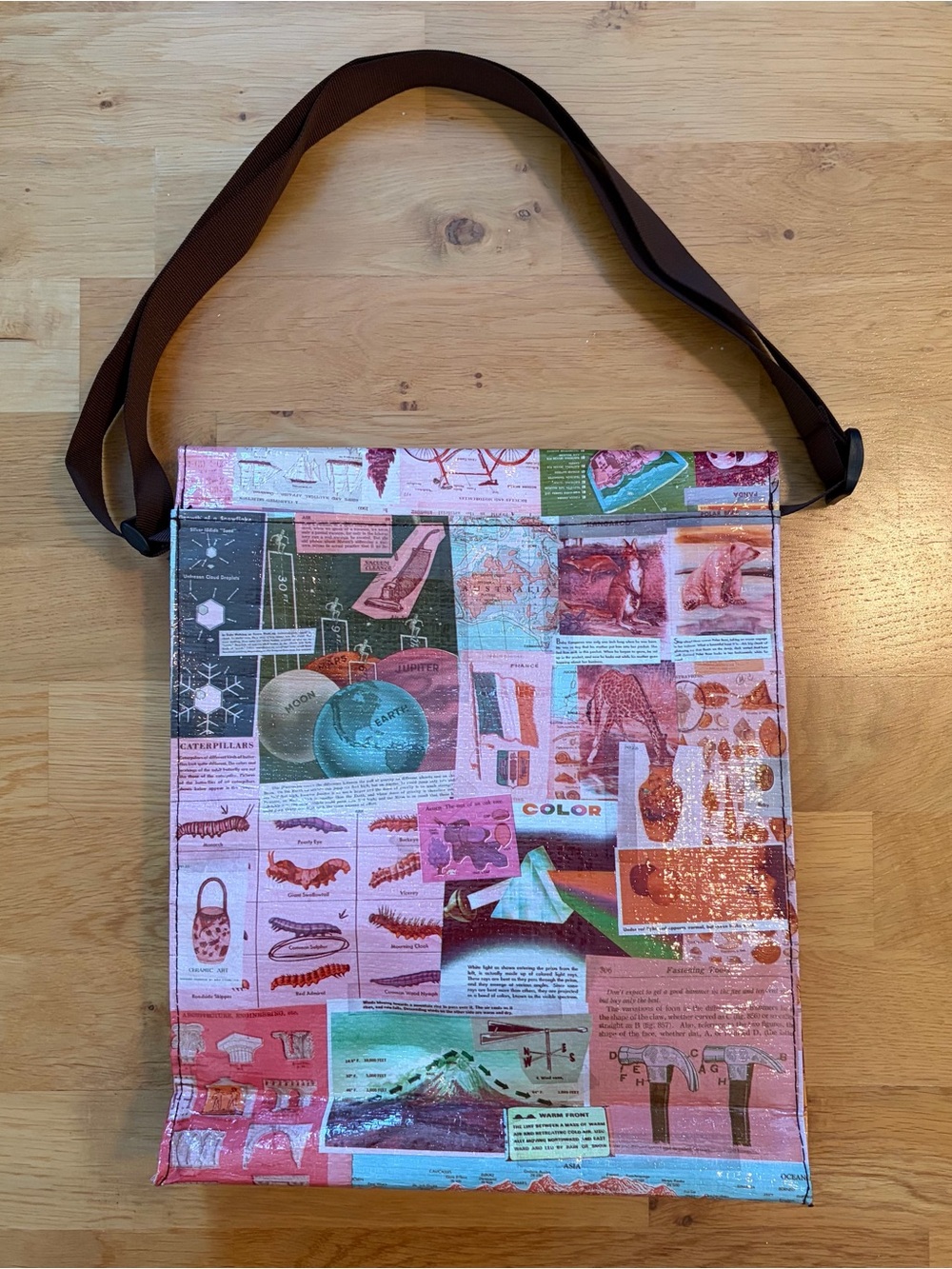 Blue Q Encyclopedia Messenger Bag, 12"h x 11"w x 3"d - Picture 6 of 12